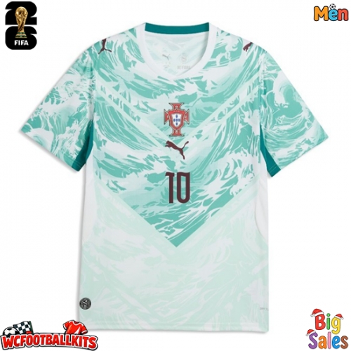 Portugal Bernardo Silva #10 Replica Away Stadium Shirt World Cup 2026 Short Sleeve